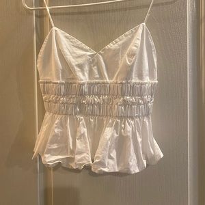 White crop top